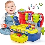 hahaland Toddler Toys for Boys Girls Gifts for Ages 18 Months+ Multifunctional Music Light Workbench for Baby Boy Toy for 2-Year-Old