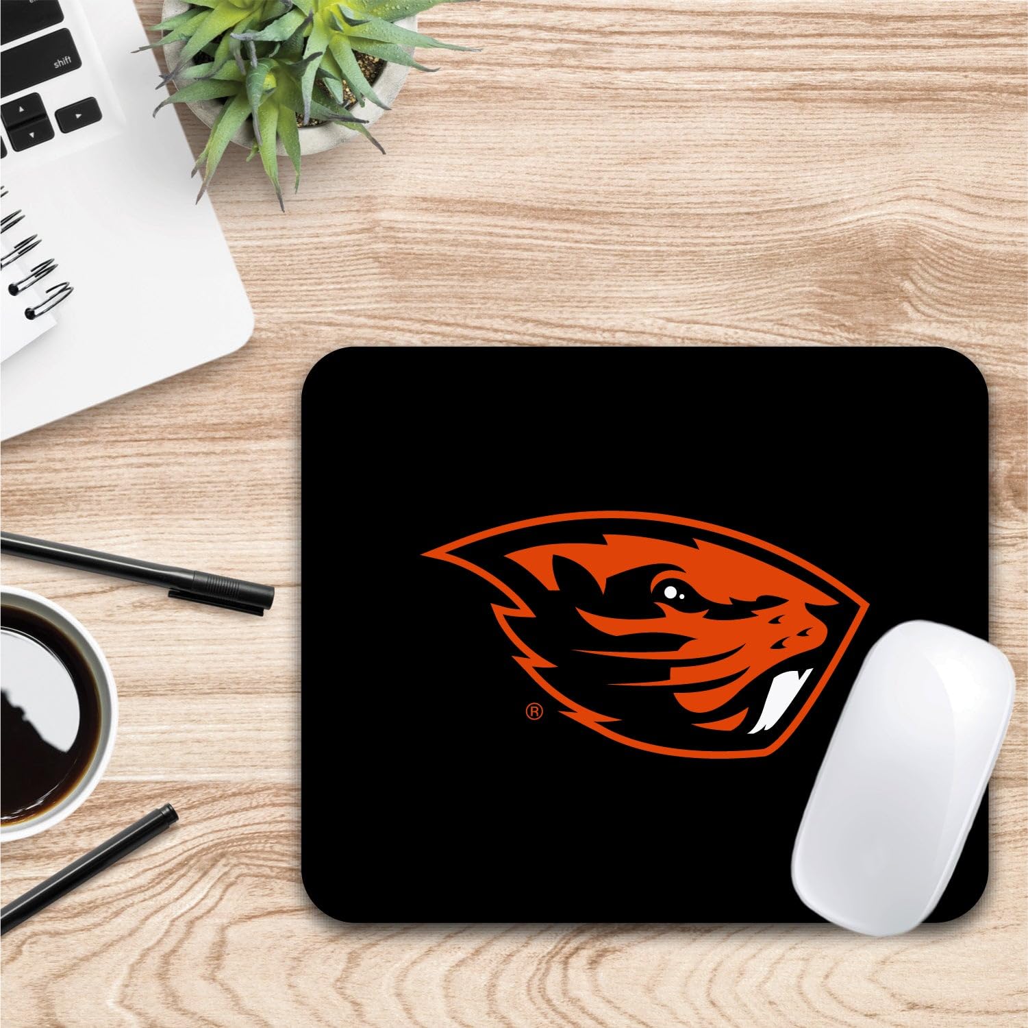 Mouse Pad, Fabric, Oregon State University Standard/Mascot Repeat