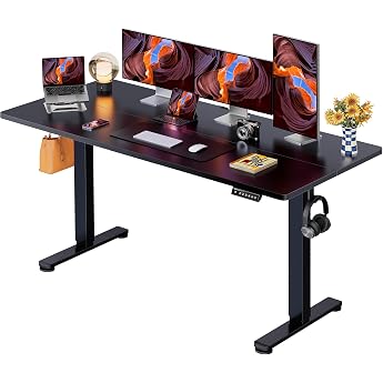 ErGear Height-Adjustable Desk 160 x 80 cm 4-Memory Split Top