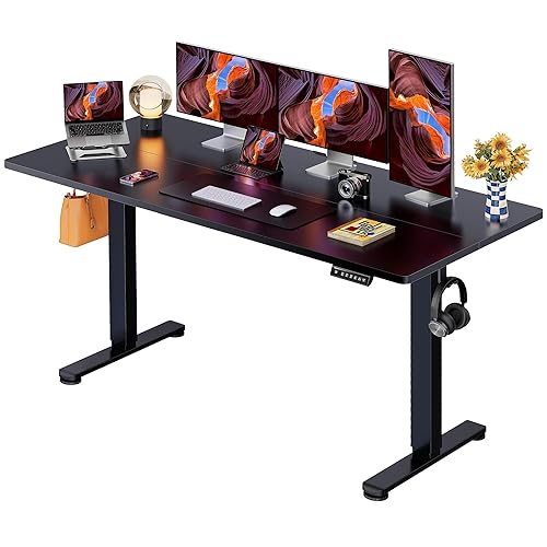 ErGear Bureau Assis Debout, Bureau Electrique Réglable en Hauteur avec