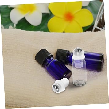 COLLBATH 20pcs Essential Oil Roller Ball Inserts Stainless Steel Roller Ball Applicator for Refillable Roll-on Bottles Inner Neck Fit Leakproof Design Easy Installation Reusable for Home Office Spa