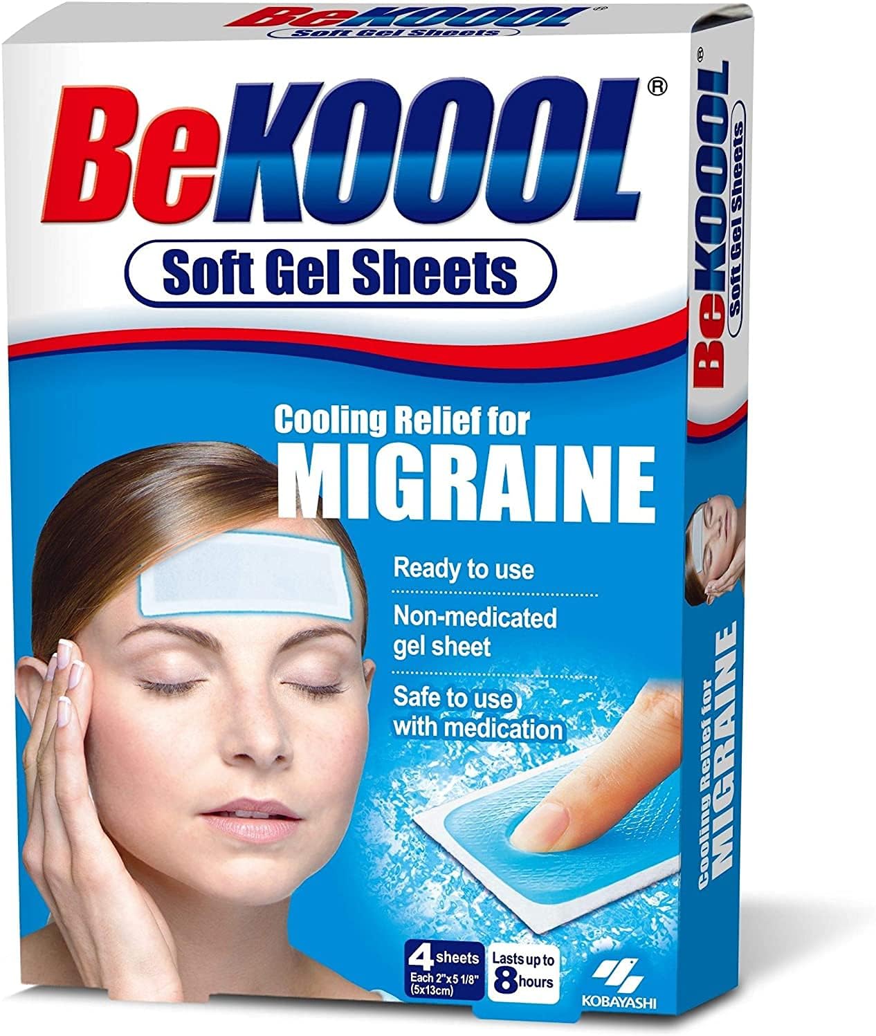 BE KOOOL Soft Gel Sheets Adult 4 CT (Pack of 2)