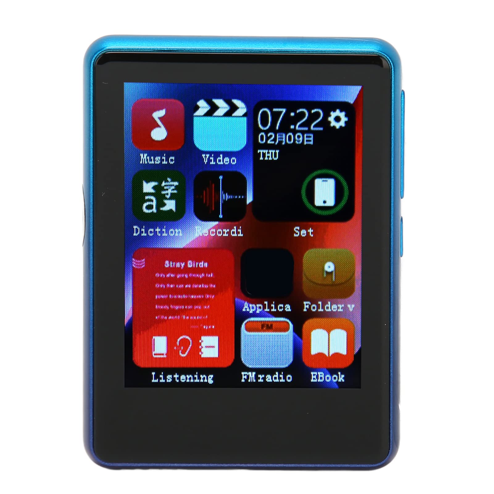Pissente Reproductor MP3, Pantalla Táctil de 2,4 Pulgadas, Bluetooth 5.0
