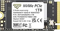 Vista 7 de Timetec SSD NVMe M.2 2242 de 1 TB - PCIe Gen3x4, de una cara, lectura/escritura de hasta 2,500/1,700 MB/s, compatible con portátiles Lenovo ThinkPad