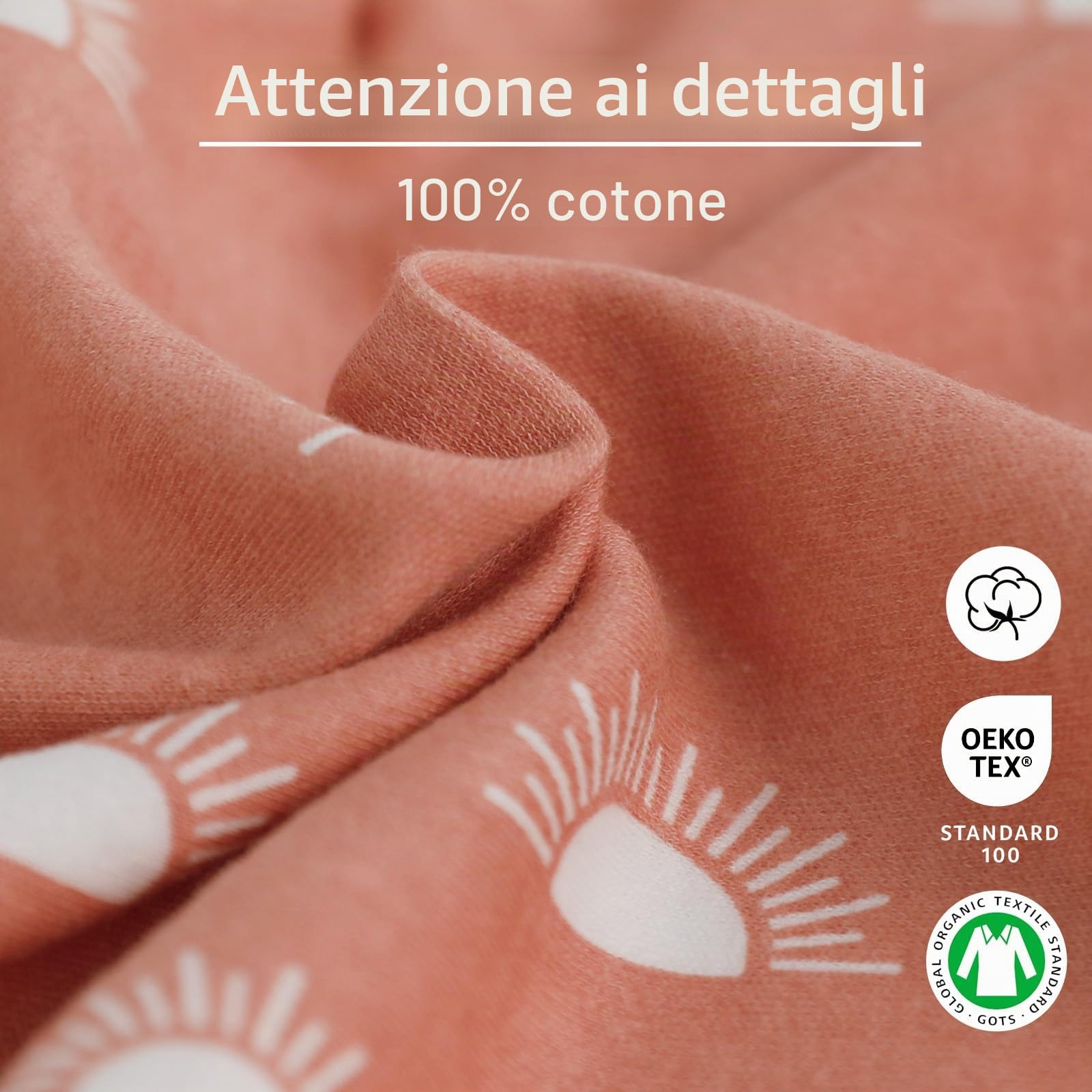 GLLQUEN BABY - Fasce per neonati per fasciare il bambino da 0-3 mesi, Oeko-tex100, 100% tessuto in cotone biologico traspirante per fasciare il bambino, confezione da 3 (Caffè)