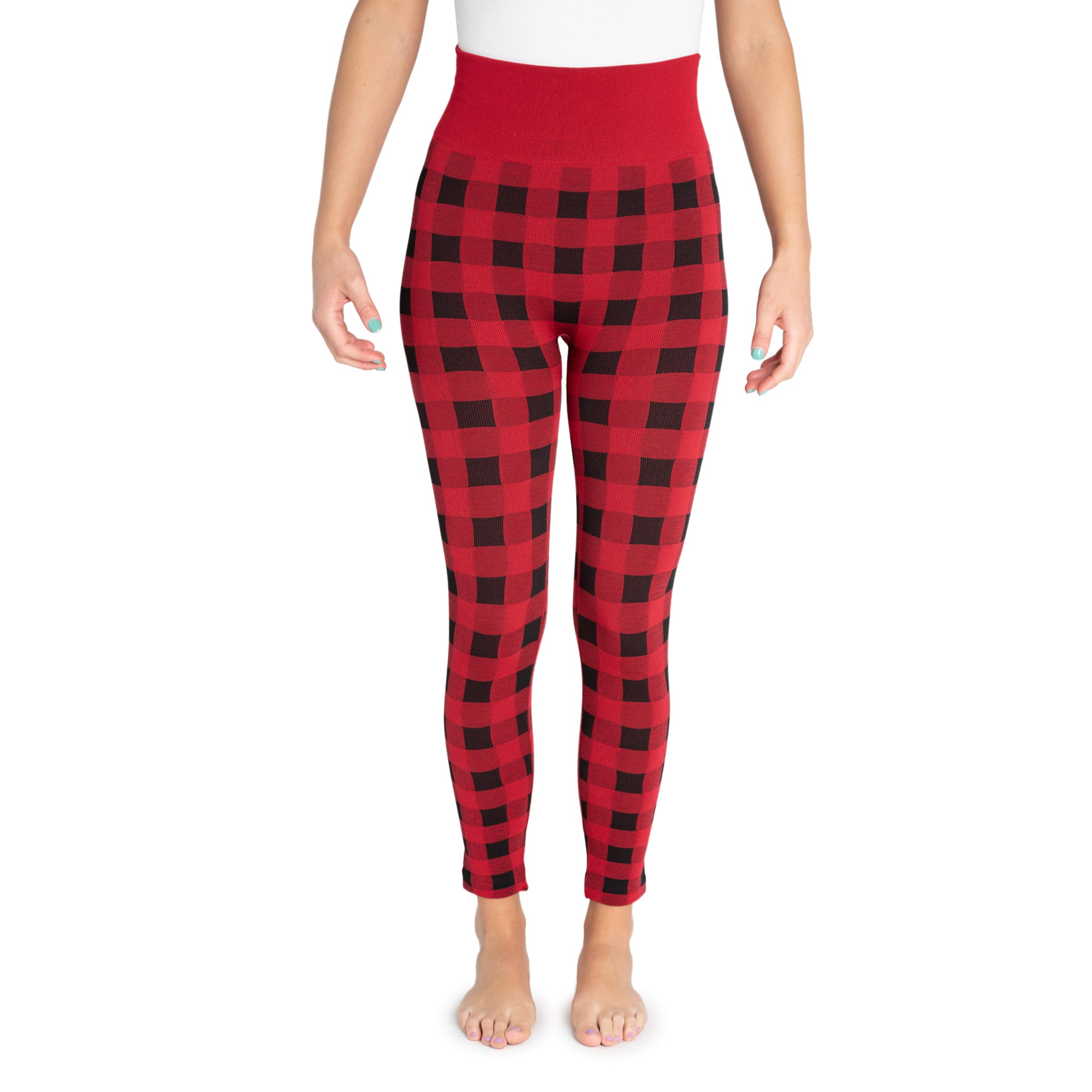 MUK LUKS Women's Fleece-Lined, Red Buffalo, Medium/Large