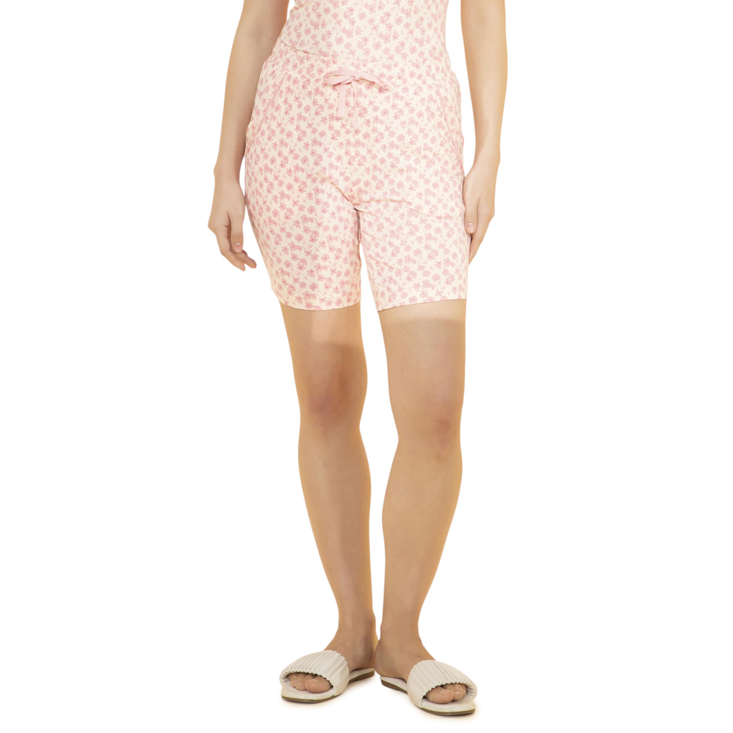 amante Women Mid Rise Relaxed fit Solid Shorts 100% Viscose-picture-47