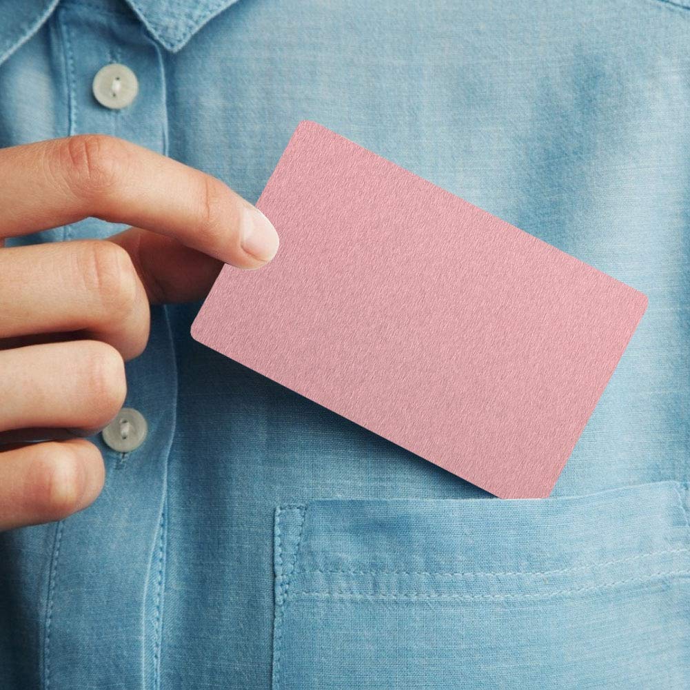 50 Biglietti Da Visita In Alluminio | Personalizzabili Con Incisione | Colorati, 86x54mm - Foto 7