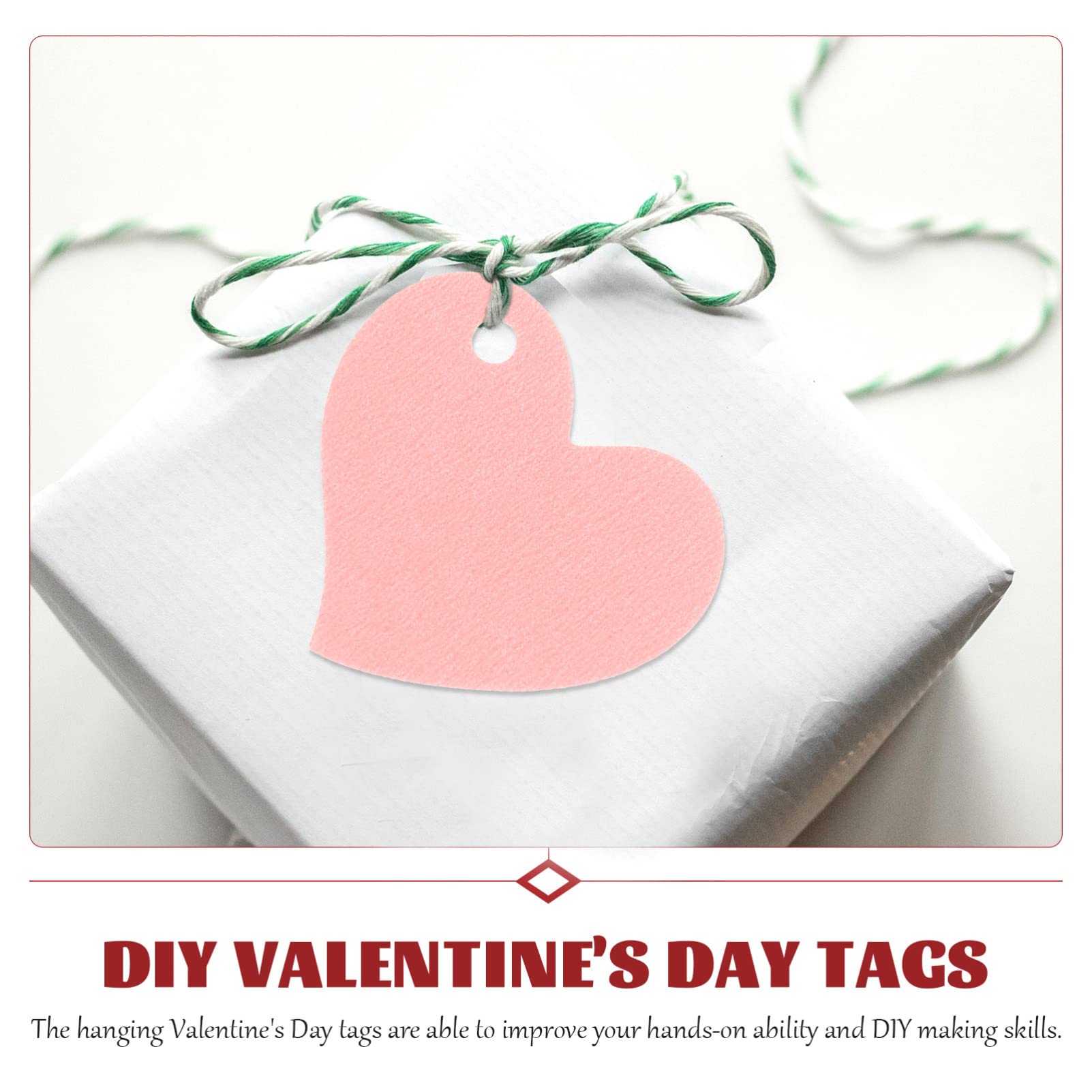 Amazon.co.jp: NOBONU 50個 バレンタイン デー ハート タグ ハート