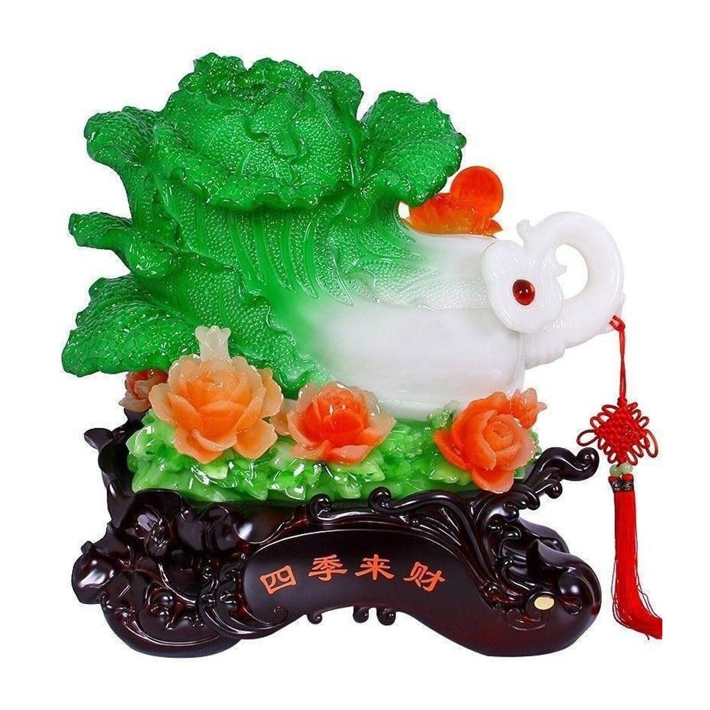 Chou de jade grande sculpture de fortune TUSUOD pour salon