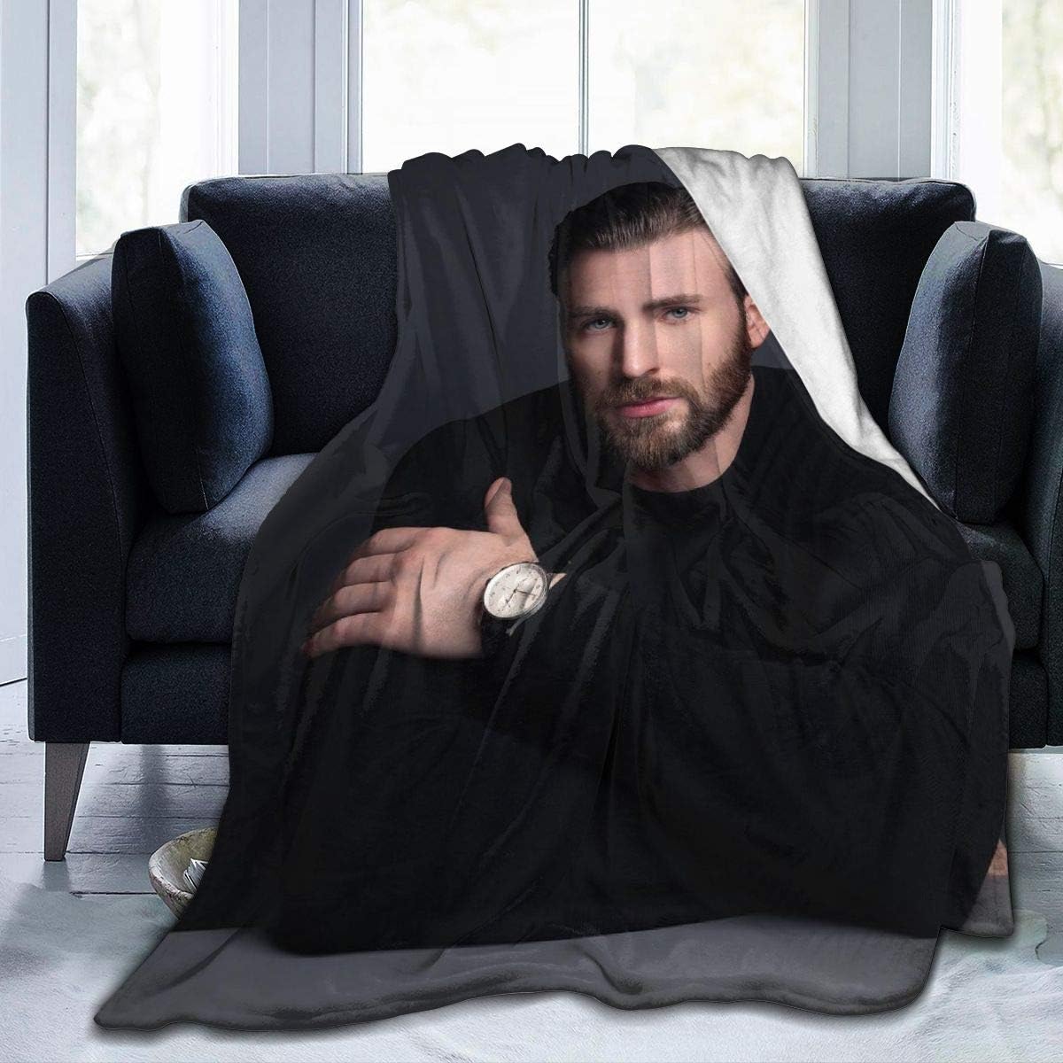 N A Chris Evans Ultra-Soft Micro Fleece Blanket Soft And Warm Flannel Throw Blanket For Children/Adults Xmas Birthday Gift, 50x40 inch