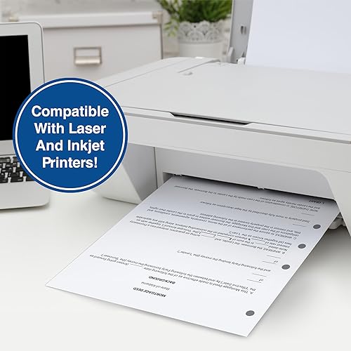 Miniatura 6 de PrintWorks Professional Papel preperforado, 5 agujeros a la izquierda para carpetas de 2 anillos y 3 anillos y carpetas de archivos de cierre