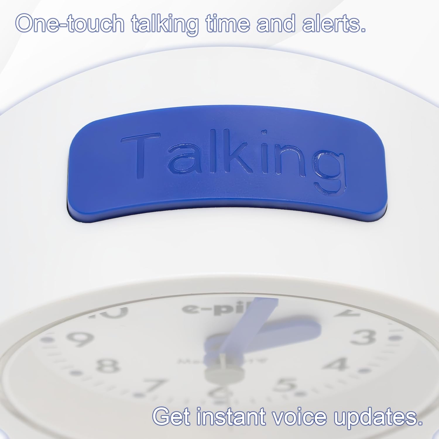 e-pill MedSmart V8 Loud Alarm Reminder Atomic Clock with 8 Alarms, White