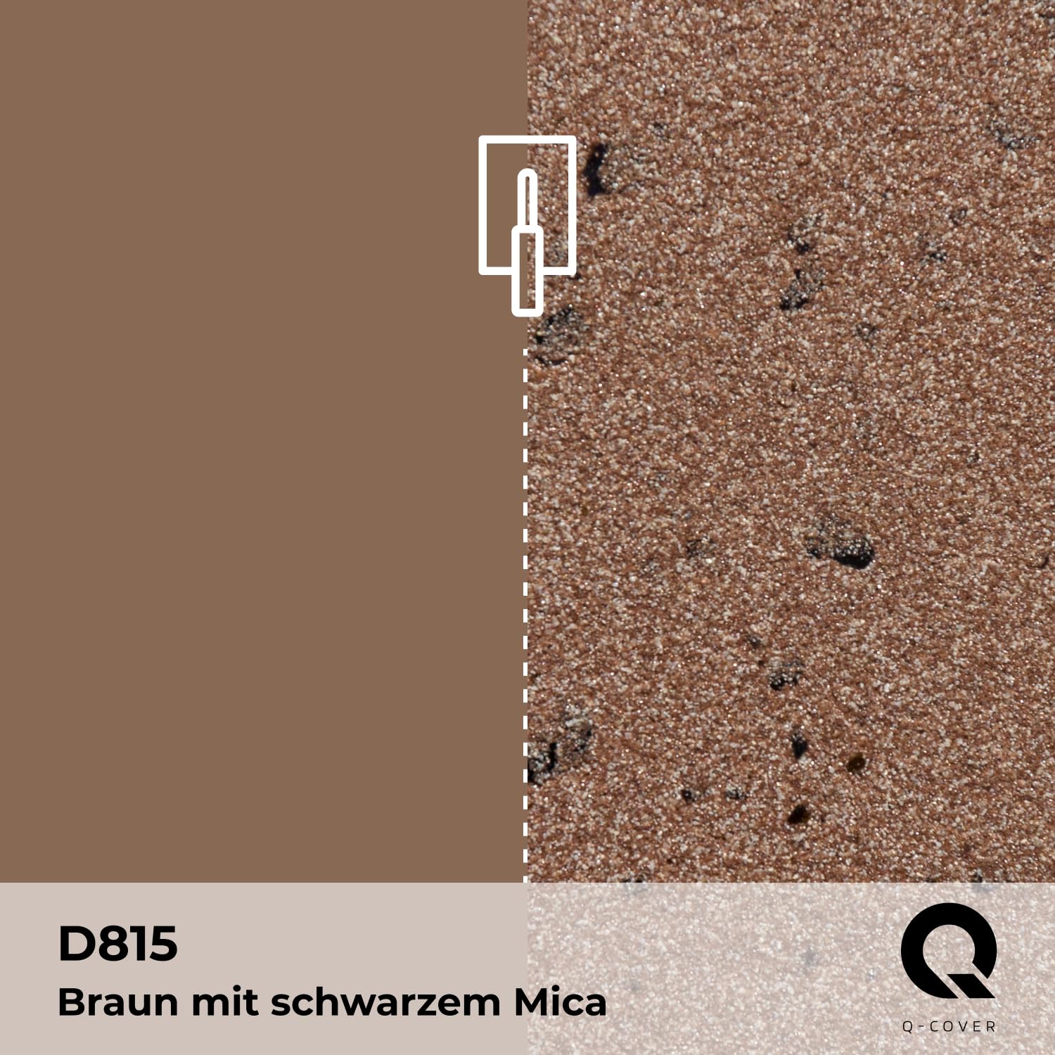 Quarzgrund für Dekorativer Putz mit Mica Dunkelgrau D915 7,5KG | Acrylatdispersion Grundiermittel Innen & Außen für Wände und Decken Grundierung Schutz Mosaikputz ca. 0,3-0,4 KG/m2