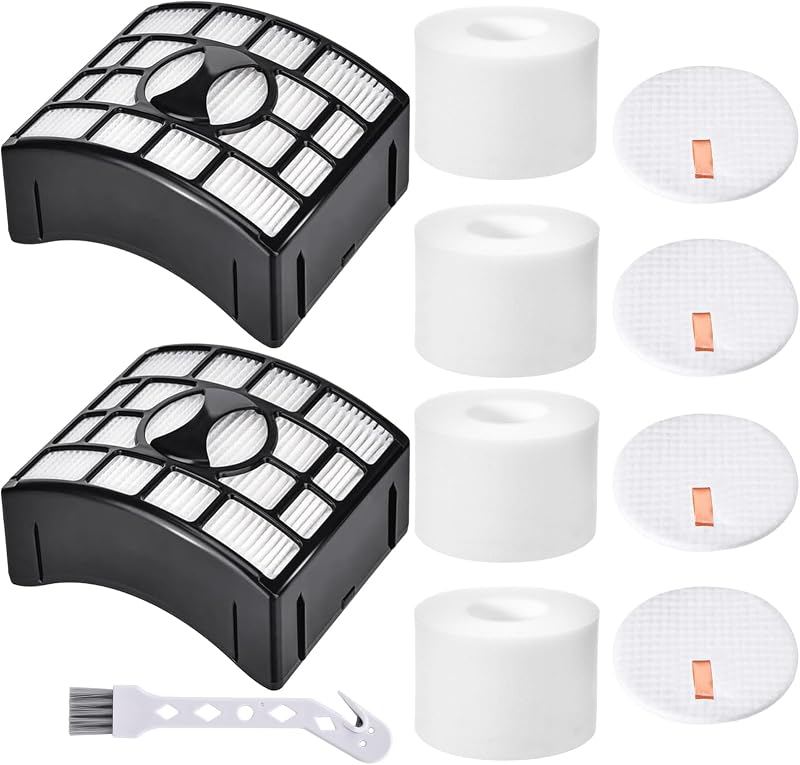 for Shark UV700 ZD550 Filter Replacement DuoClean Rotator Lift Away | Vacuum ZD550 ZD552 NV611 NV600 NV601 NV770 NV771, 2 HEPA Filters + 4 Foam & 4 Felt Filters, Replace Parts XFF600, XHF600