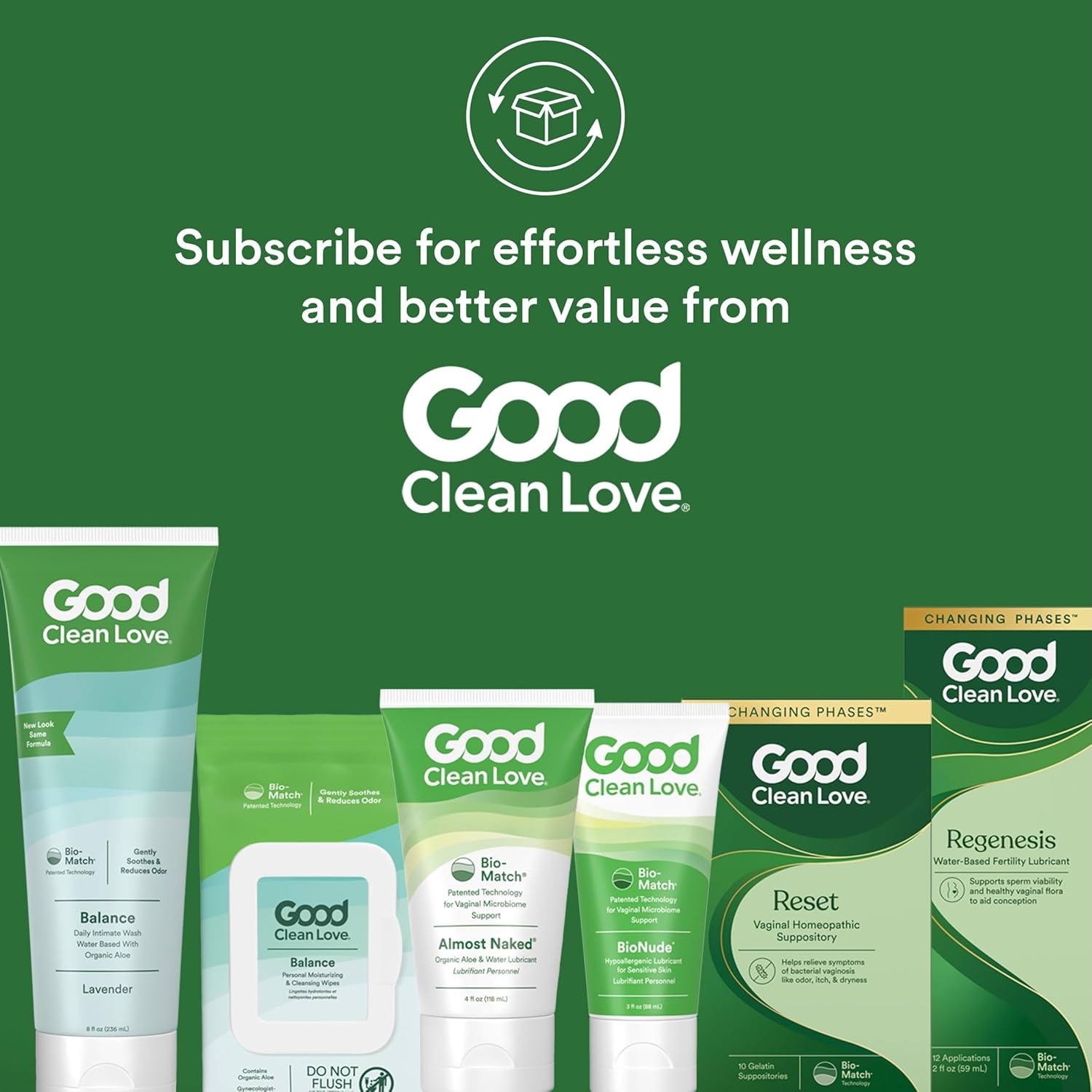 Good Clean Love Regenesis Fertility-Friendly Lubricant, Water-Based Lube for Women & Couples Trying to Conceive, with Magnesium and Calcium Ions, Personal Lubricant, Safe for Toys, 2 Oz (2-Pack)