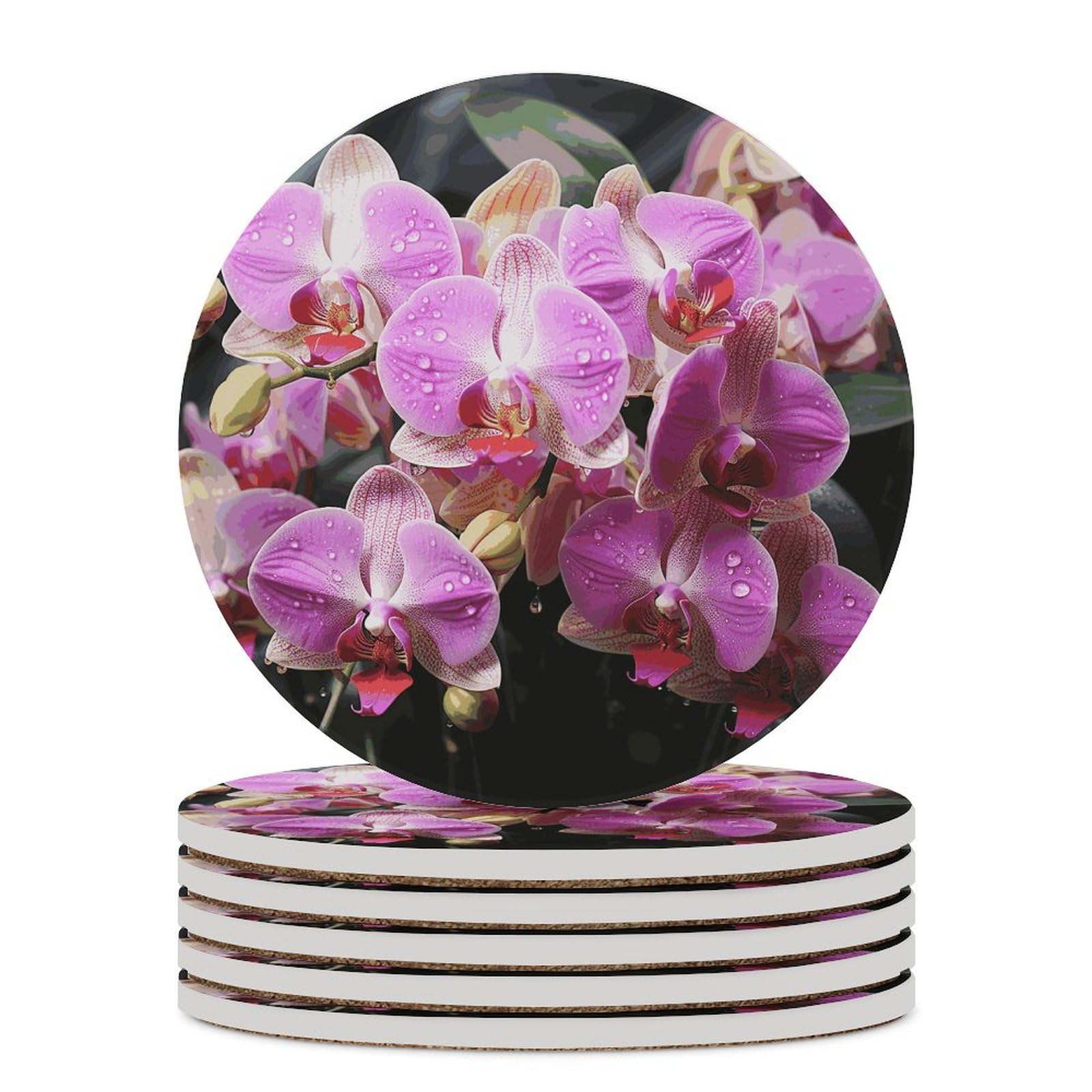 Porte-gobelet orchidée en céramique, une idée de cadeau de crémaillère utile et esthétique