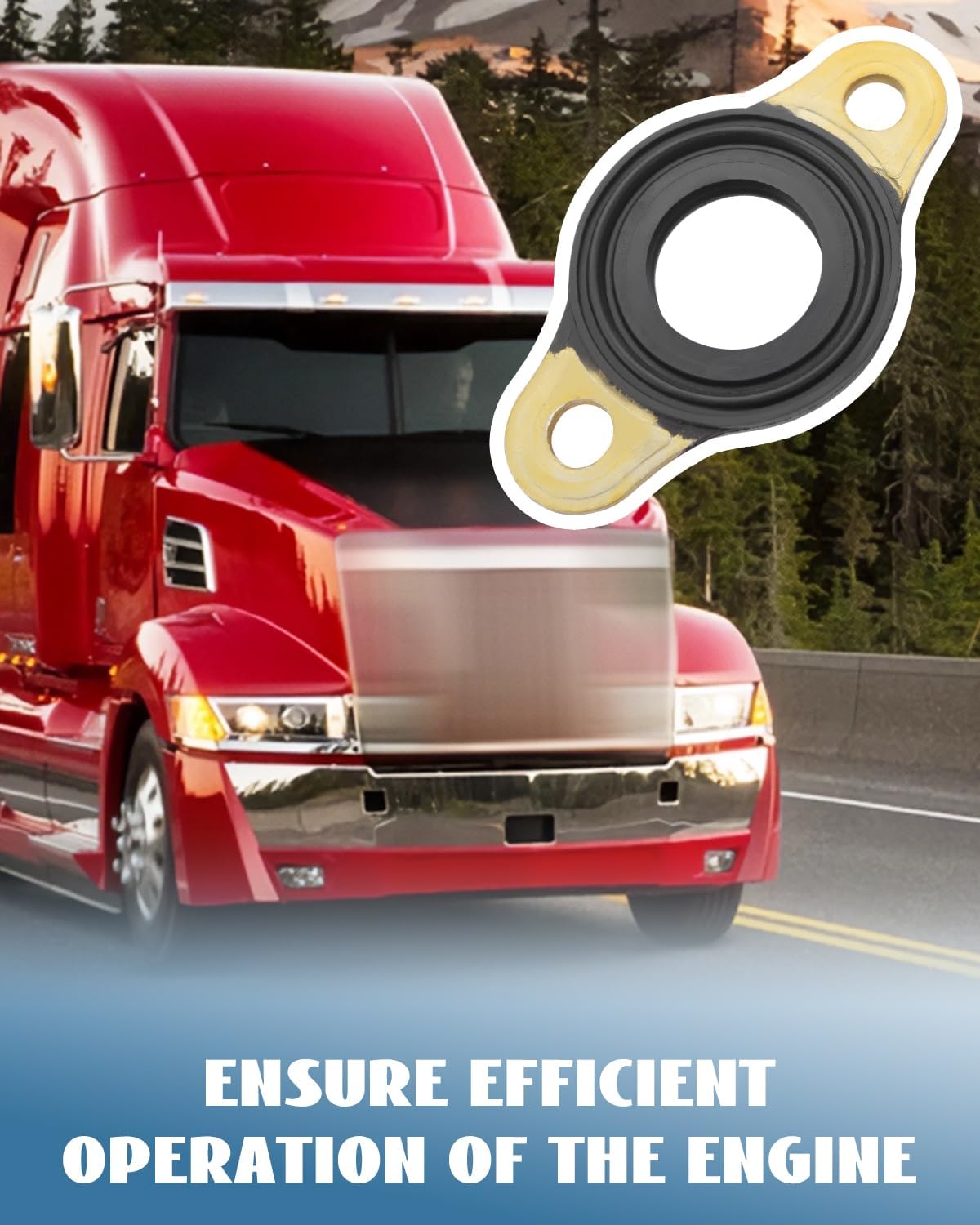 Fuel Injector Line Coupler Seals Gasket Fit for Detroit Engines DD15, Fit for Freightliner Cascadia, Fit for Western Star Trucks, Replacement A4720780180, A4720780480, 6PCS