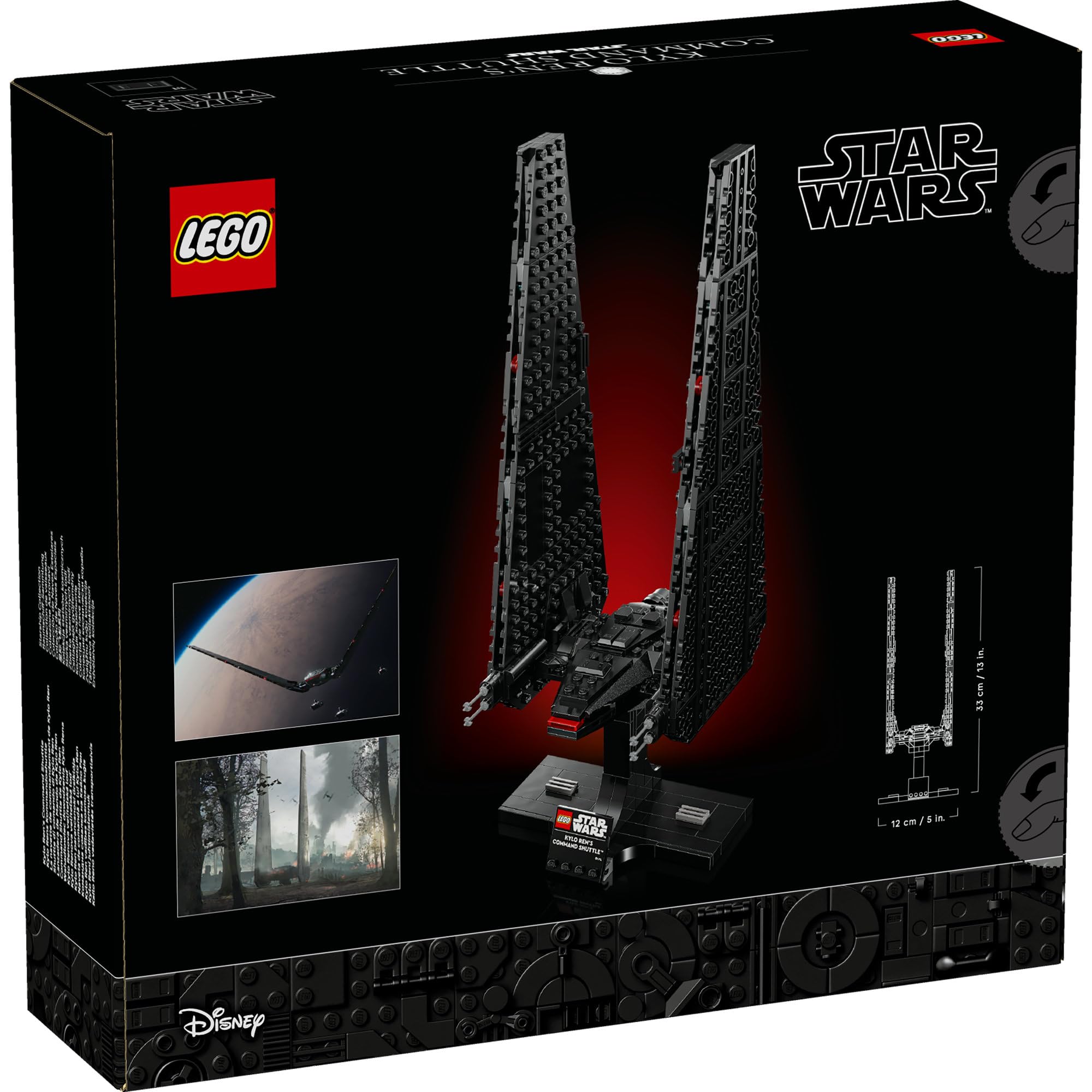 LEGO Star Wars Kylo Ren’s Command Shuttle, Buildable Starship Model Kit 75406 Building Blocks for 18+ Gift 3
