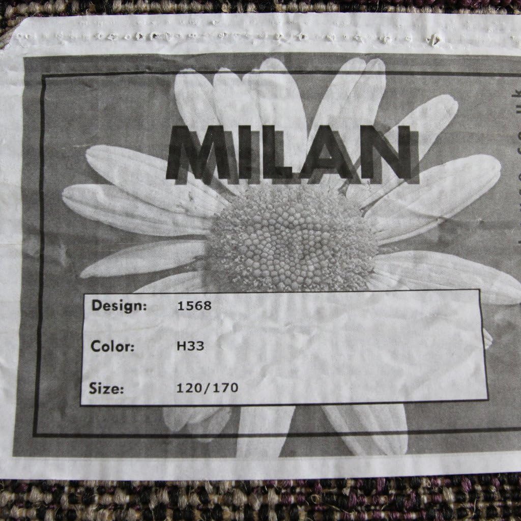 Milan Purple, Black & Gray Patchwork Area Rug 1568-H33-5'3" x 7'7"
