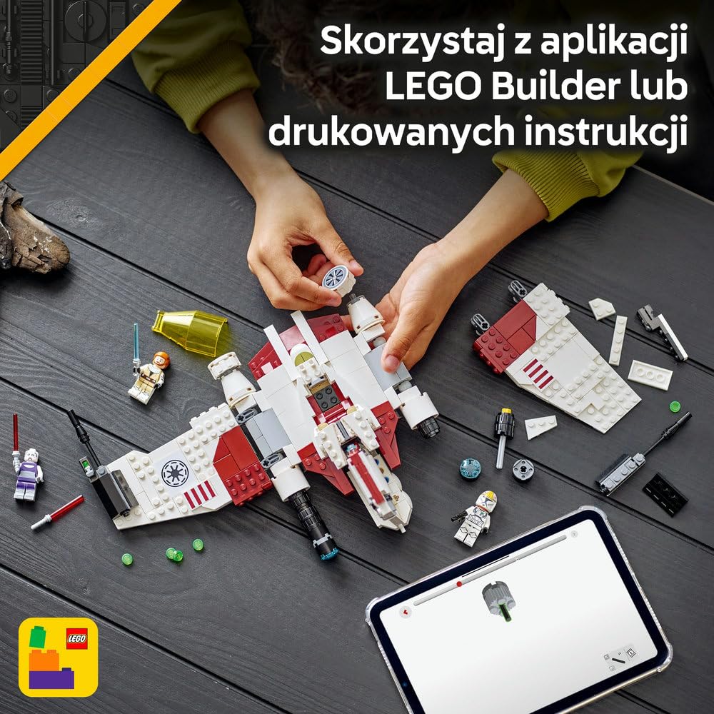 LEGO Star Wars Myśliwiec V-19 Torrent 75432 | Zabawka dla 9-latka, zestaw z figurkami, prezent Star Wars dla dzieci, klocki dla chłopca i dziewczynki, 567 elementów