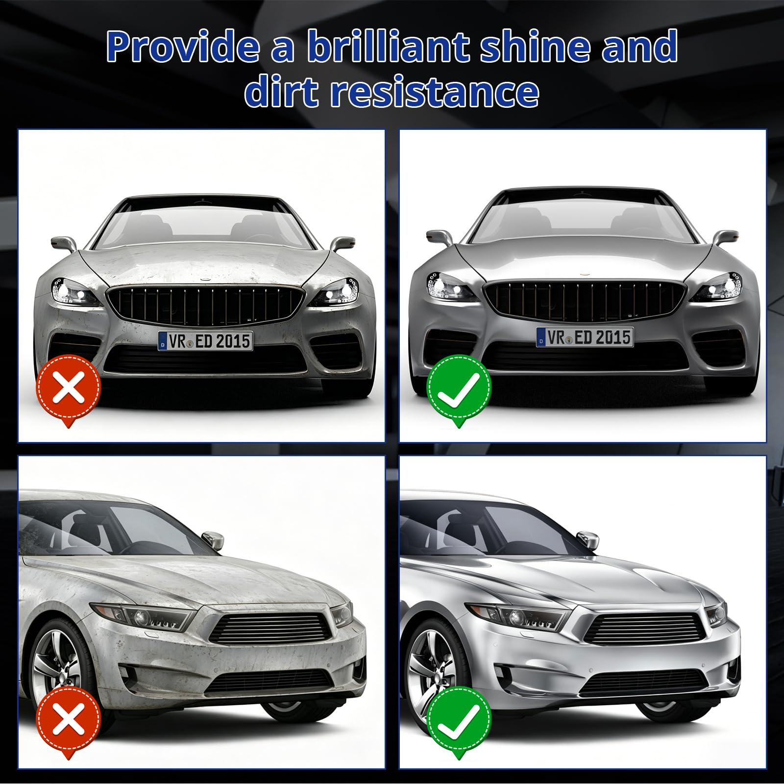 2 Pack Quick Effect Coating Agent for Car - Car Coating Spray, Advanced Car Quick-Acting Coating Agent Sprays for Scratch Repair, Oil Film Removal, Long-Lasting Hydrophobic Coating - 2