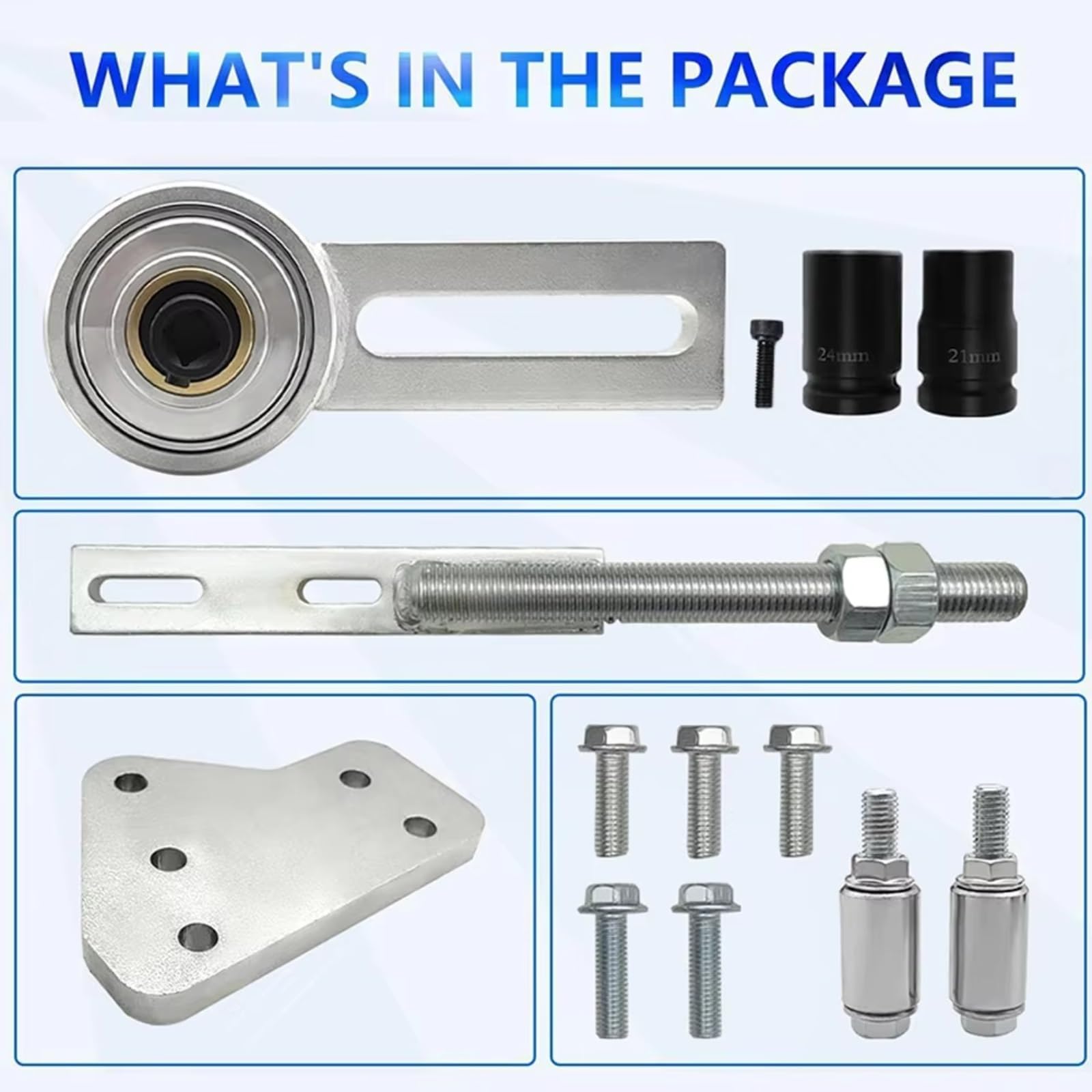 Herramienta Ajuste Árbol Leva Compatible Con Ford 1.0T Para ECOBOOST Herramienta De Ajuste De Polea, Herramienta De Extracción De Polea De Correa Del Cigüeñal Del Motor 303-1611