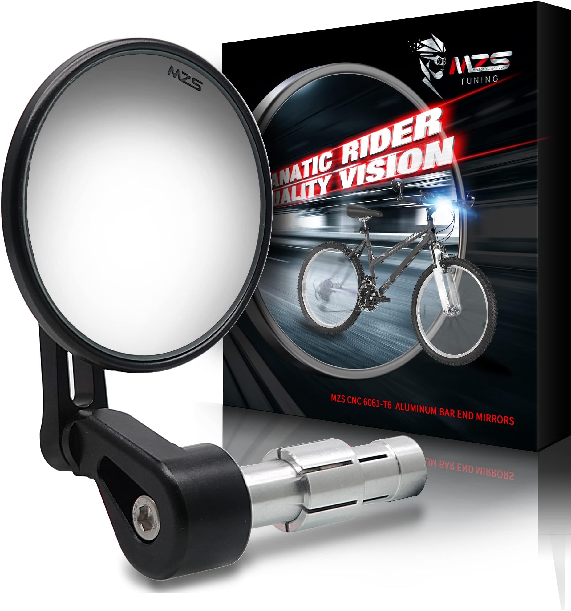 MEACHOW New Bar End Bike Mirror, Crystal UHD Automotive
