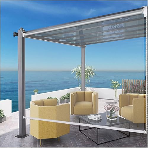 SHUGUANGGUDE Persianas enrollables transparentes impermeables transparentes enrollables impermeables impermeables impermeables impermeables