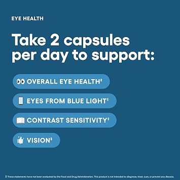 Physician's Choice Eye Health - Lutein, Zeaxanthin & Bilberry Extract - Supports Eye Strain, Dry Eyes, and Vision Health - 2 Award-Winning Clinically Proven Eye Vitamin Ingredients - Carotenoid Blend