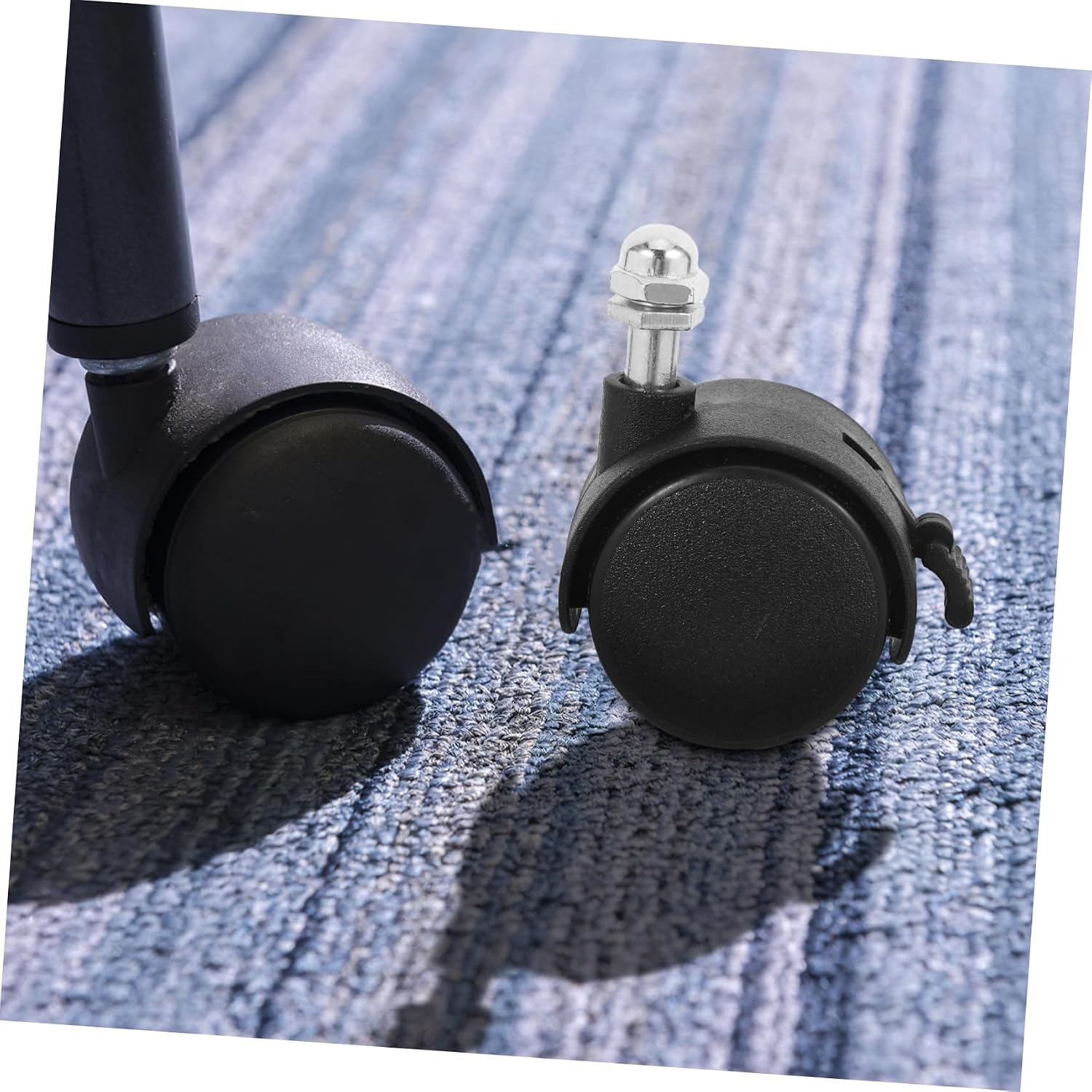4Pcs Plastic Caster Wheels for Electric Heaters Furniture and Bath Seats Swivel Replacement Casters for Trolleys with Easy Installation and Floor Protection