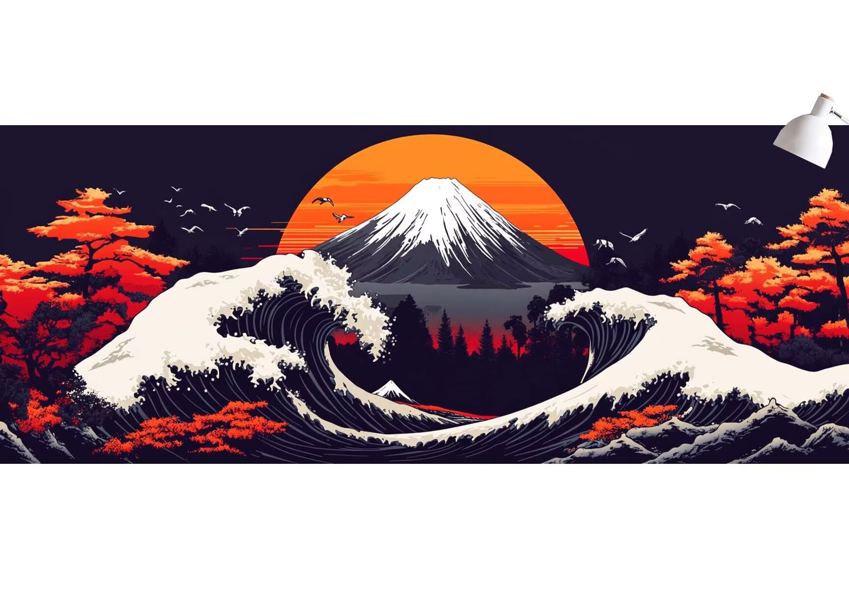 Diamond Painting Paysage Diamond Painting Adulte Japon Diamant Painting Enfant,DIY Peinture Diamant Broderie Kit Complet Diamant Art Tableau Perle Decoration Maison Idee Cadeau Femme 90x180cm Z375