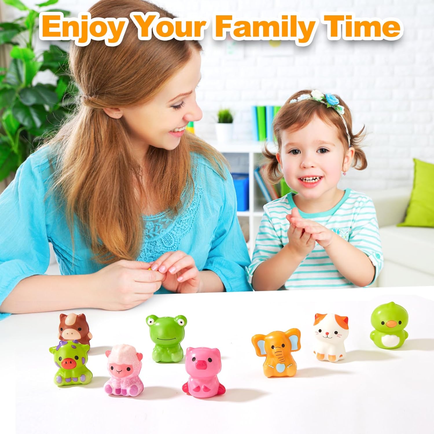 24PCS Party Favors for Kids Slow Rising Animal Fidget Toys, Goodie Bag Pinata Stuffers Treasure Chest Box for Kids, School Rewards & Classroom Prize for Students, Birthday Gifts for Boys & Girls