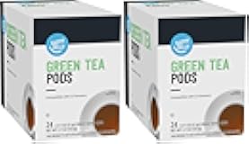 Happy Belly Tea Pods Compatible with 2.0 K-Cup Brewers, Green Tea, 24 Count (Previously Solimo) (Pack of 2)