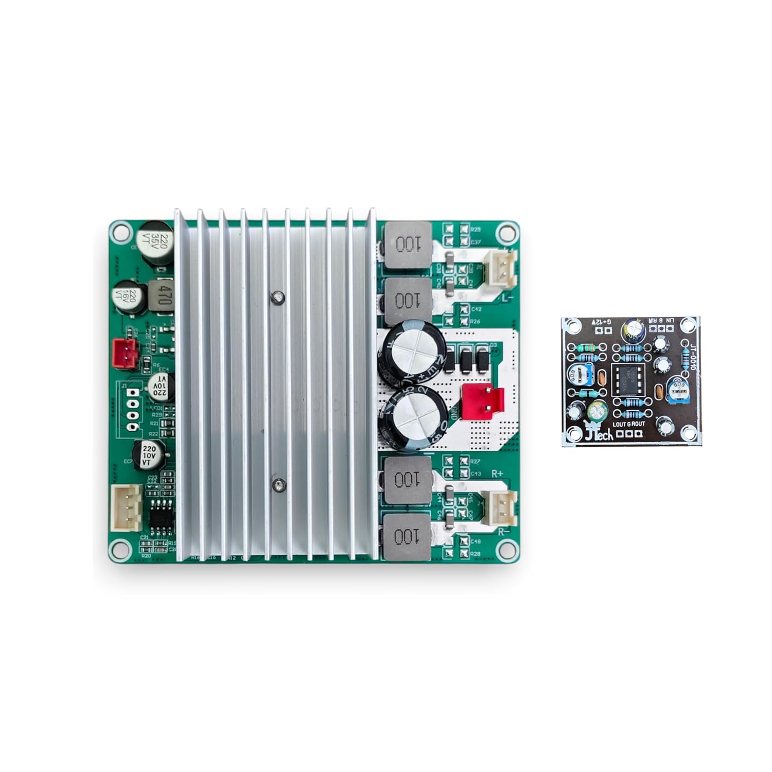 VIRE 300W STEREO Class D Amplifier Board (150W+150W) with TPA3221 Original Dual IC | High Power Audio Output | DC 12V–32V And 5V Out | Crystal Clear Sound | Home, Car & DIY Audio Projects