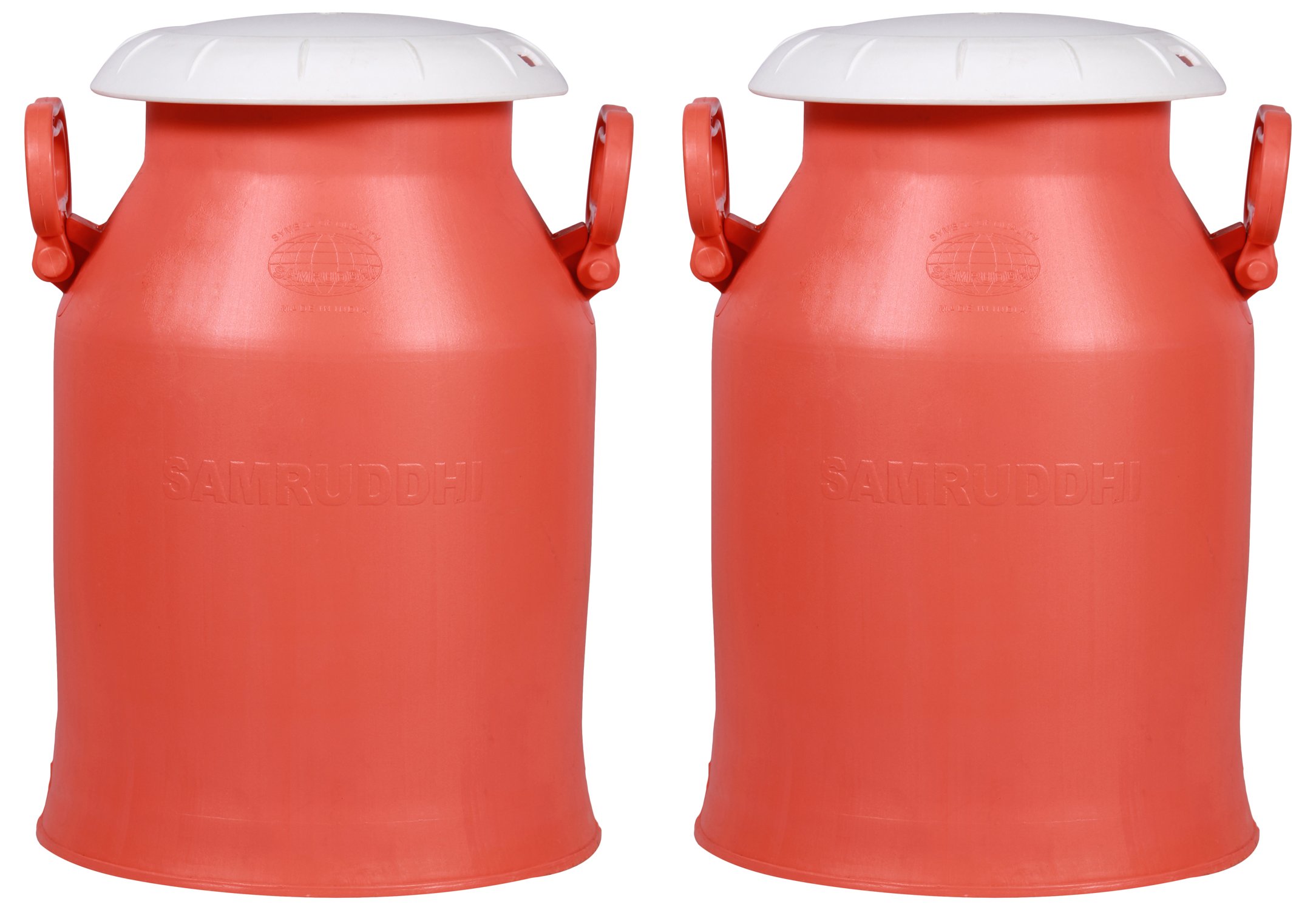 Samruddhi Milk Cans - 20L, 2 Pack - Brown -2