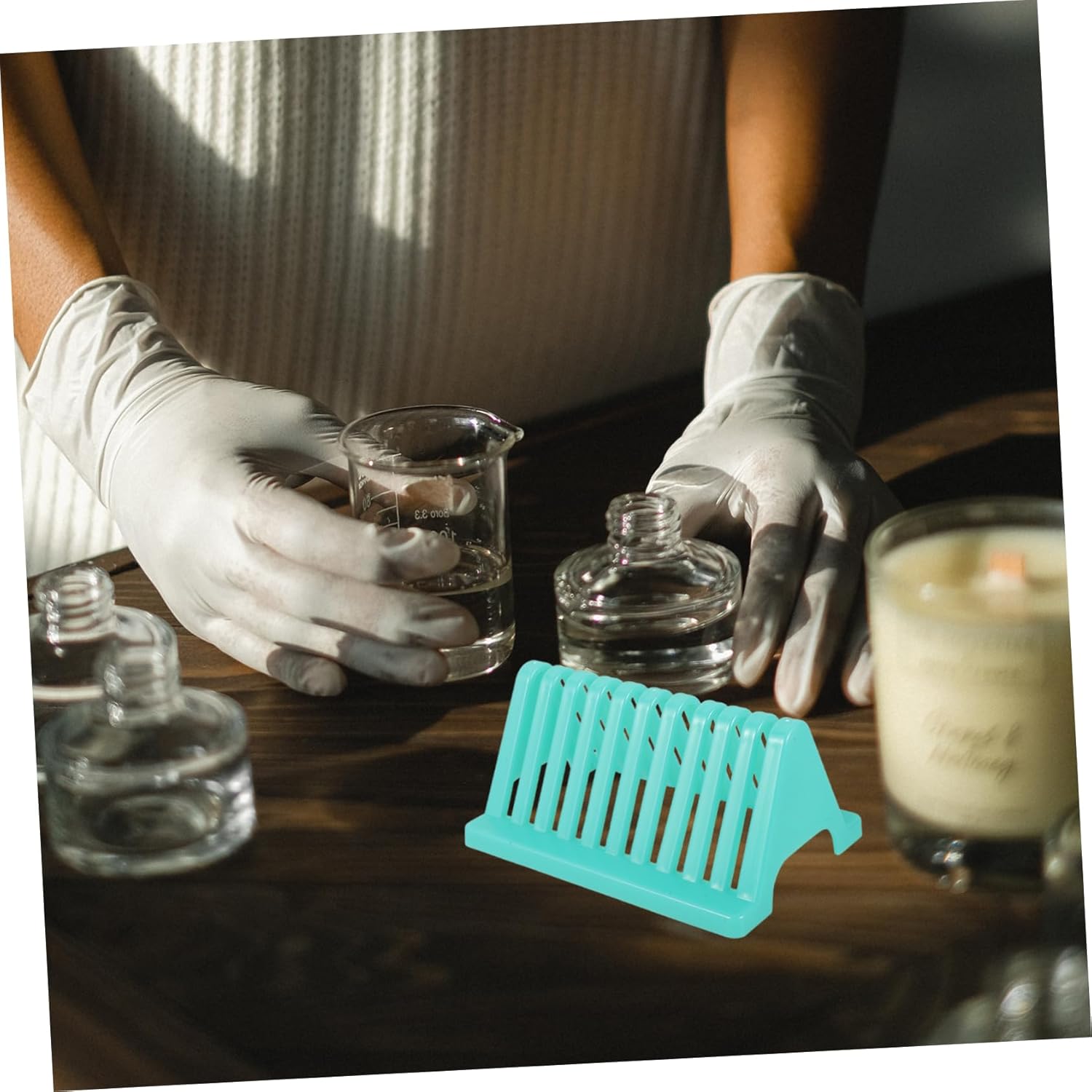 12pcs Microscope Slides Organizer Rack Staining Holder for Laboratory Use Efficient Drying and Storage for Slide Management