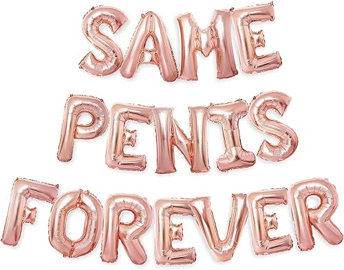 PartyForever Globos para despedida de soltera, letras de oro rosa de 16 pulgadas, juego de decoraciones para despedida de soltera, suministros para