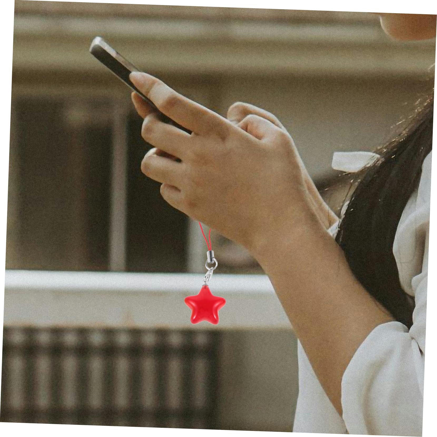 Angoily correa del del teléfono cordón de teléfono de dibujos animados estrella correa del teléfono flor del teléfono estrella correas de teléfono estrella