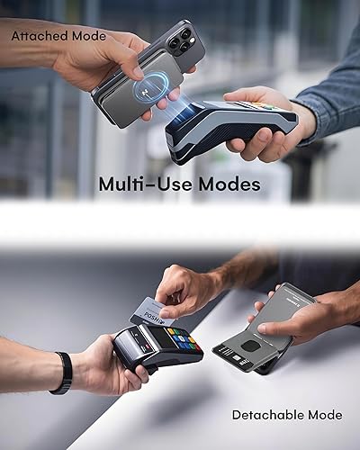 Miniatura 7 de ZEEHOO para cartera MagSafe, cartera magnética para iPhone con soporte ajustable