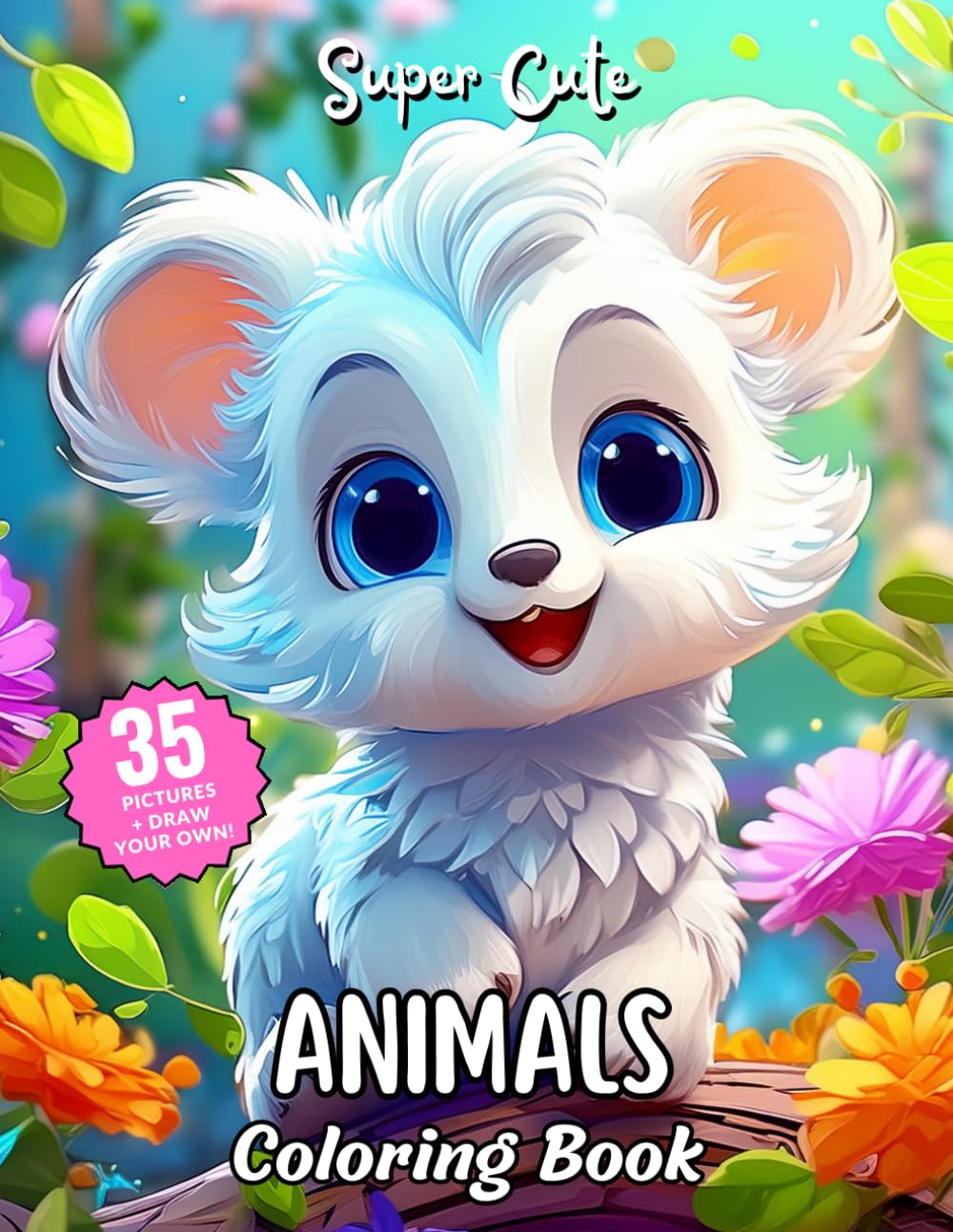 Super Cute Animals Coloring Book: Fun Coloring Book For Kids (Super Cute Coloring Book Collection)