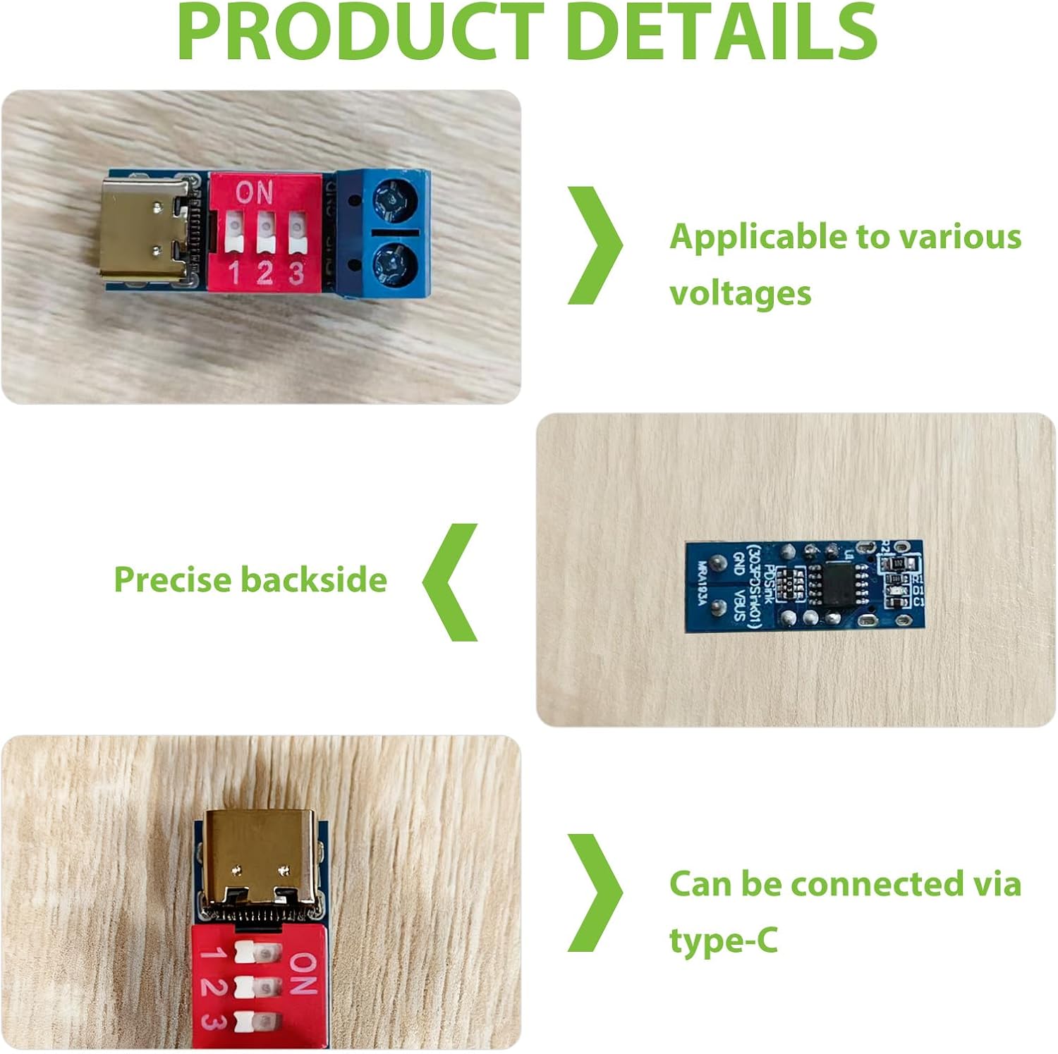 4PCS Trigger Board Module,Trigger Module Supports,High Speed Charger Test Board for Devices,Tech Enthusiasts and Repair Shops to Verify Charging Speed