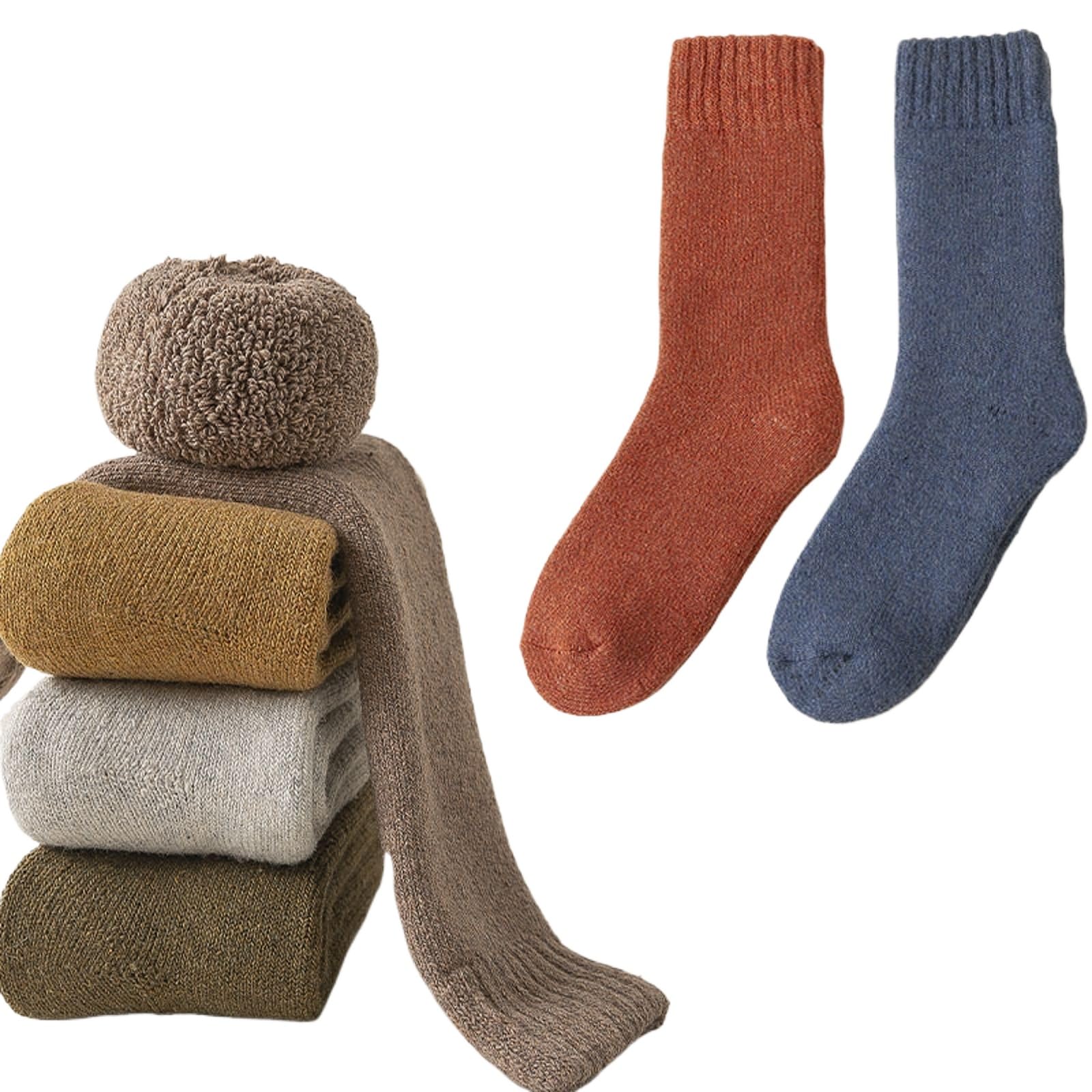 svlftecon Women Wool Winter Thermal Socks Cozy Warm Hiking Crew Boot Socks Wool for Winter Crew Series 13