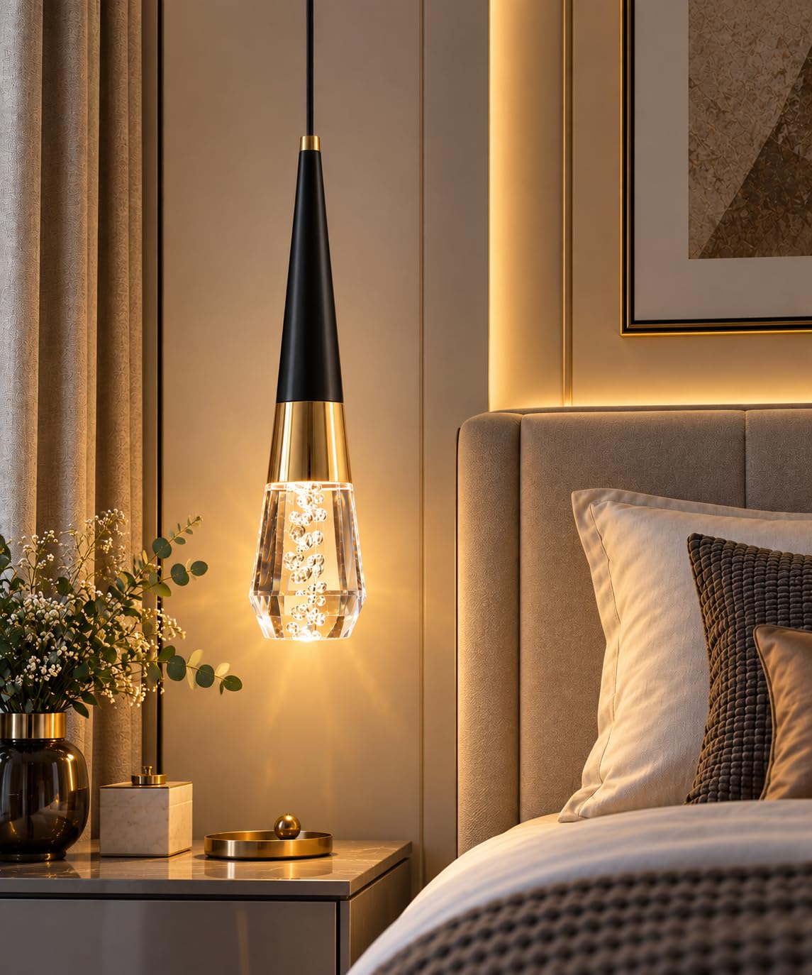 FILLISKA Colour Changing Pendant Light - FrenchGold -15