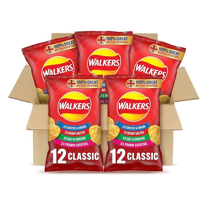 Buy Walkers Classic Variety Crisps Box Ready Salted Cheese & Onion