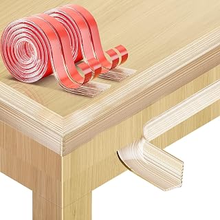 Baby Proofing, Clear Edge Protector Strip,2pack Soft Corner Protectors for Kids, Baby Child Safety，with Pre-Taped Strong Adhesive，10ft (0.8x0.2in) Edge Protectors for Cabinets Tables Crib