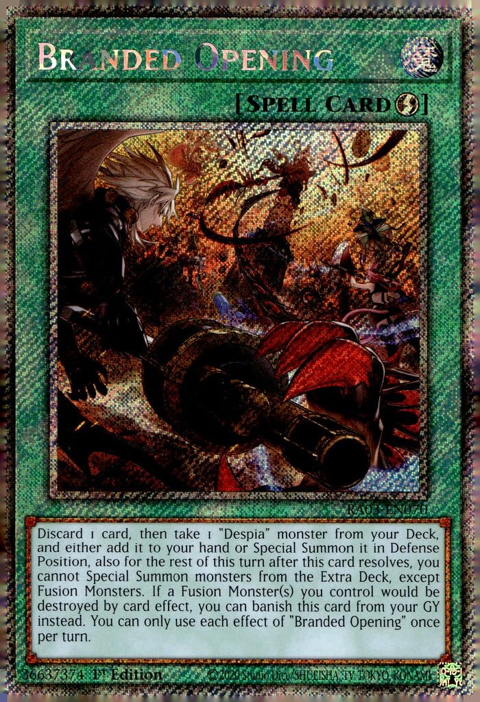 Branded Opening (Platinum Secret Rare) - RA03-EN070 - Platinum Secret Rare - 1st Edition