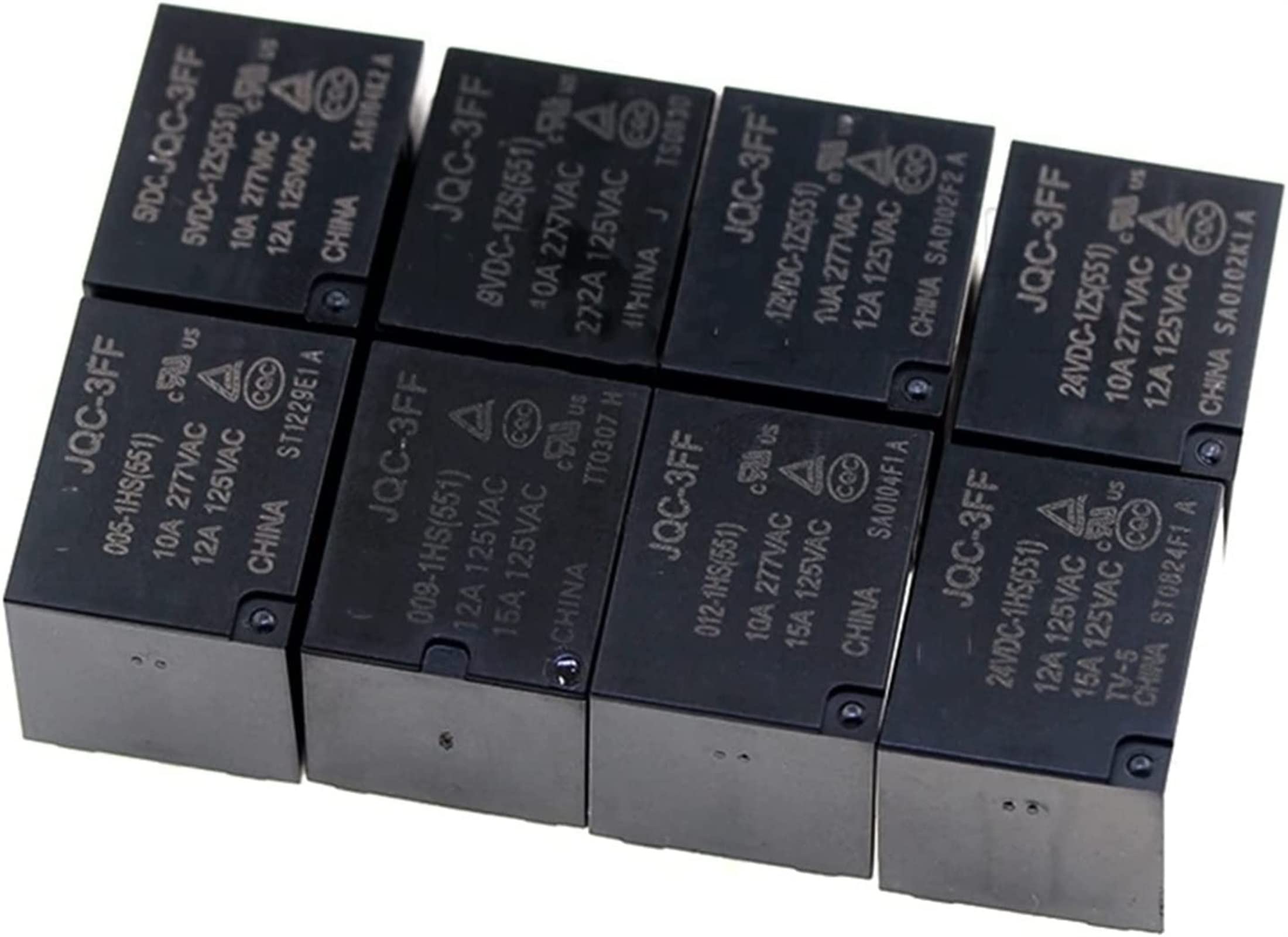 LKPEHTAGN Relay 5Pcs 10A HF3FF-JQC-3FF- 5VDC-1ZS 12VDC-1ZS 24VDC-1ZS 5 Pin DIP5 HF- JQC-3FF- 5V 9V 12V 24VDC Relays