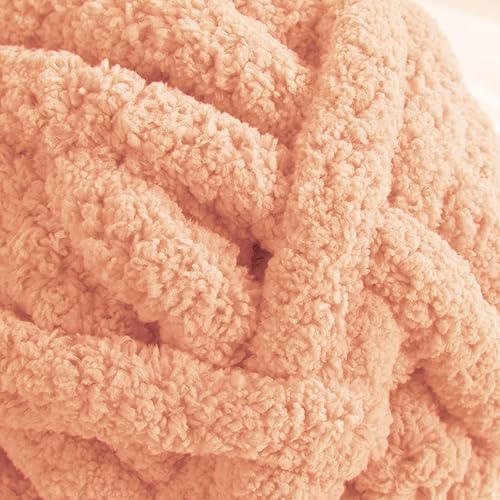 Vista 145 de HOMBYS Hilo de felpilla grueso y voluminoso para tejer a mano, hilo grueso y esponjoso para tejer a mano, hilo de felpa suave, paquete de 8