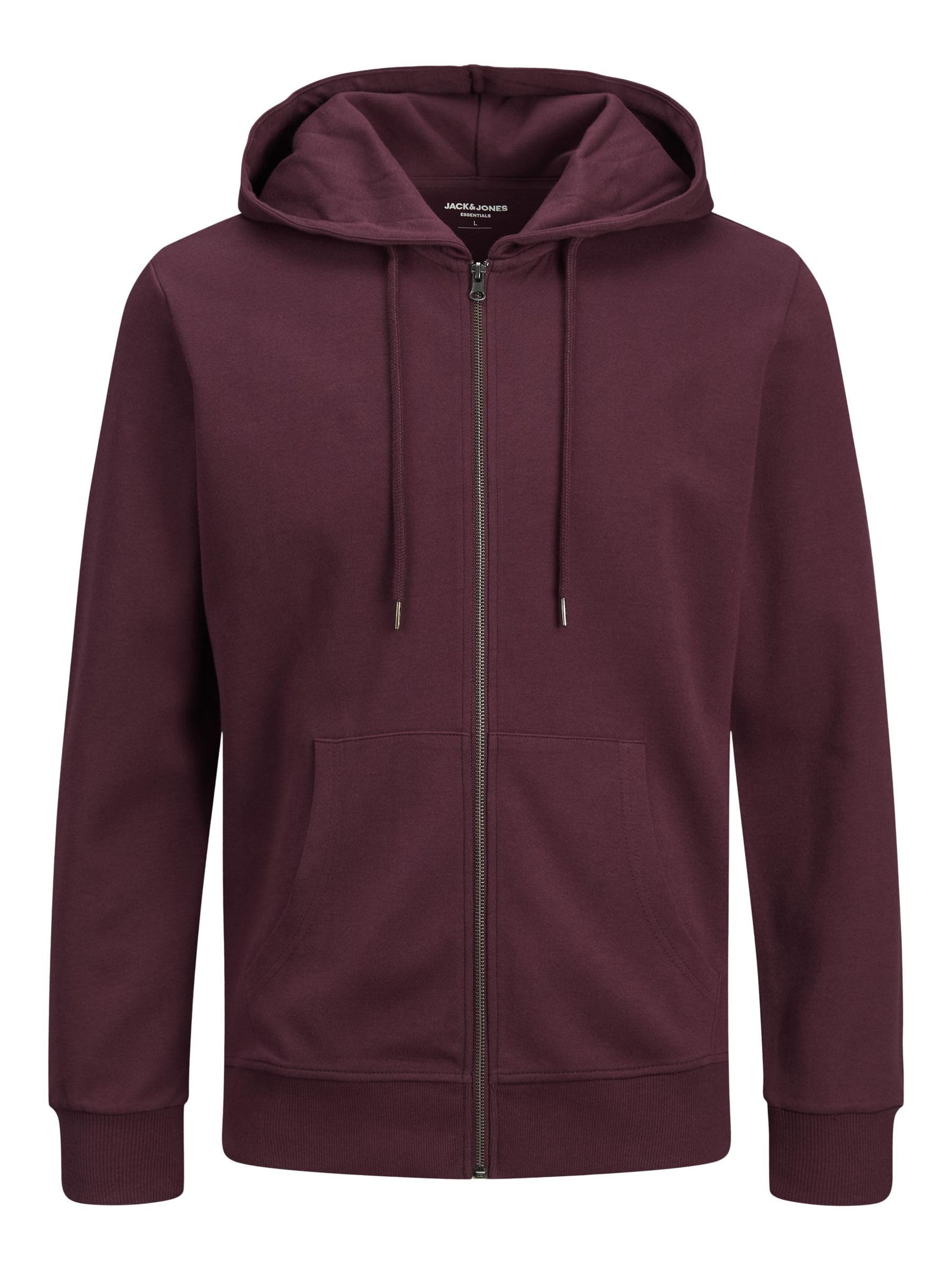 Jack & Jones Men's Port Royale Sweatshirt With Zip Basic, Xs